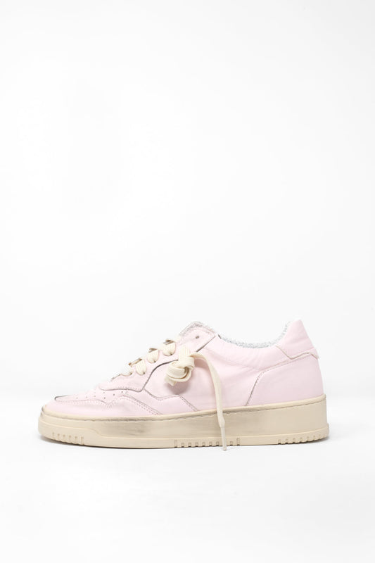 Elegant Cream White Women's Spring Sneaker with a Touch of Rose